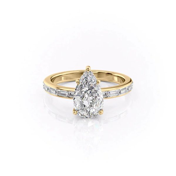 The Jennifer Set With A 3 Carat Pear Lab Diamond Discount