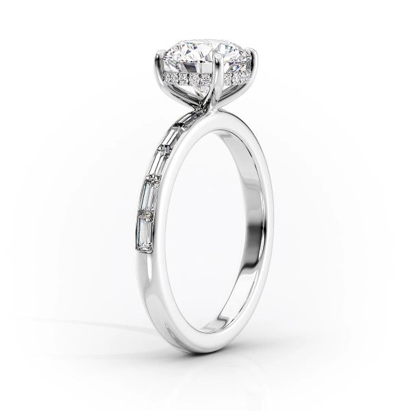 The Jennifer Set With A 2.5 Carat Round Lab Diamond Hot on Sale