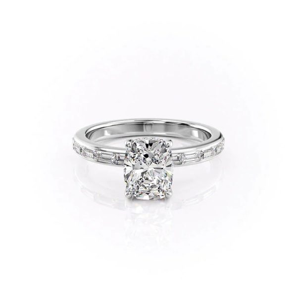 The Jennifer Set With A 1.5 Carat Elongated Cushion Lab Diamond Online Hot Sale