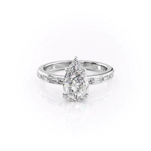 The Jennifer Set With A 1 Carat Pear Lab Diamond Online Sale