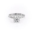 The Jennifer Set With A 2.5 Carat Round Lab Diamond Hot on Sale