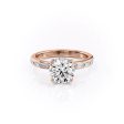 The Jennifer Set With A 1.5 Carat Round Lab Diamond Cheap