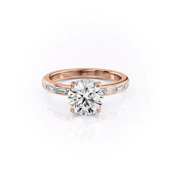 The Jennifer Set With A 1.5 Carat Round Lab Diamond Cheap