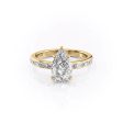 The Jennifer Set With A 2.5 Carat Pear Lab Diamond For Discount