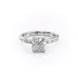 The Jennifer Set With A 3 Carat Cushion Lab Diamond Hot on Sale