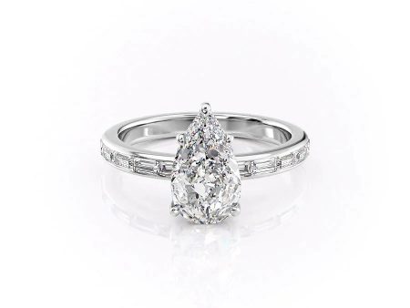 The Jennifer Set With A 1.5 Carat Pear Lab Diamond Discount