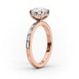 The Jennifer Set With A 1.5 Carat Round Lab Diamond Cheap