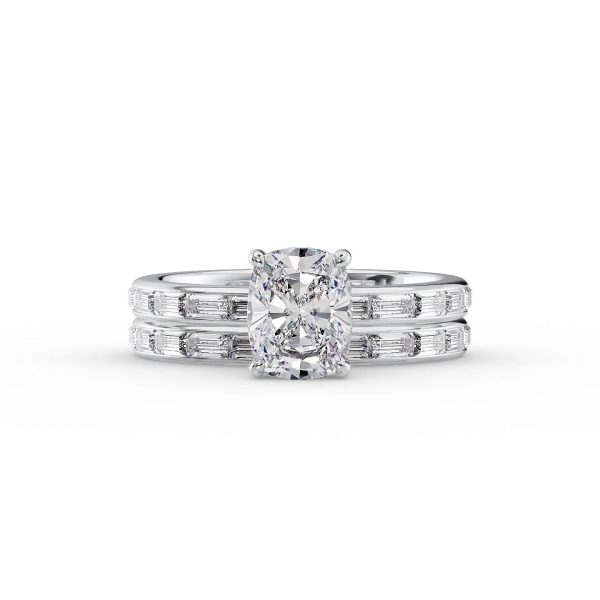 The Jennifer Set With A 1.5 Carat Elongated Cushion Lab Diamond Online Hot Sale