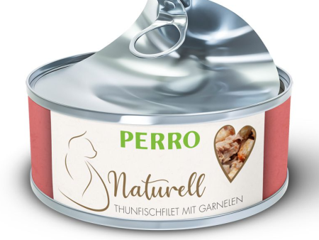 Perro Naturell Katze Thunfischfilet mit Garnelen 70g Online now