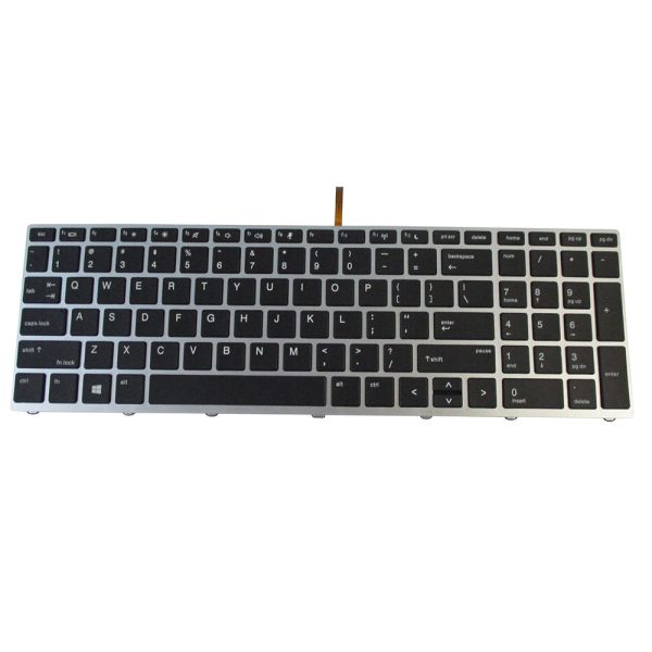 New HP ProBook 450 G5 455 G5 470 G5 Backlit Keyboard w  Silver Frame Online Sale