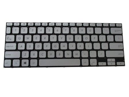 New Silver Replacement Keyboard for Asus VivoBook 14 A412 Laptops For Sale