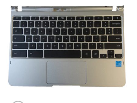 New Samsung Chromebook XE303C12 Silver Palmrest, Keyboard & Touchpad BA75-04170A Hot on Sale