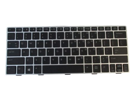 New Silver Backlit Keyboard for HP EliteBook 810 G1 810 G2 Laptops - No Pointer Sale