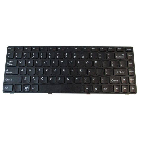 New Lenovo IdeaPad Y480 Y485 Non-Backlit Keyboard w  Black Frame on Sale