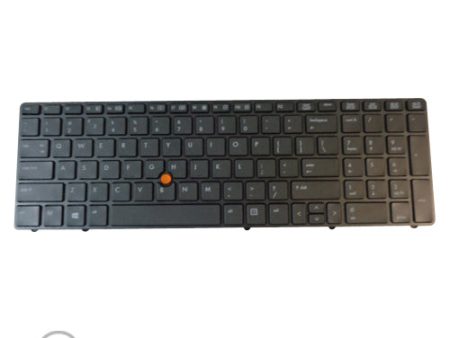 New HP Elitebook 8560W 8570W Black Laptop Keyboard w  Frame & Pointer on Sale