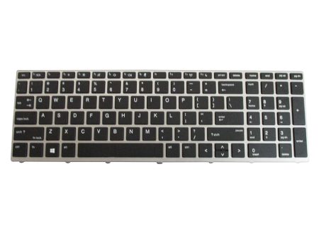 New Keyboard w  Silver Frame for HP ProBook 430 G5 450 G5 455 G5 470 G5 Laptops Fashion