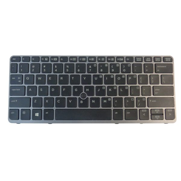 New Backlit Keyboard w  Pointer & Gray Frame for HP EliteBook 720 G1 720 G2 725 G2 Fashion