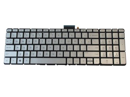 New HP Pavilion 15-AU 15-AW 15-BC Silver Backlit Keyboard Discount