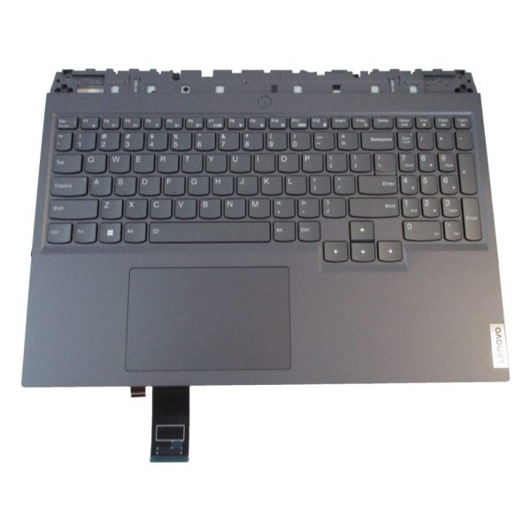 New Lenovo Legion 5 Pro 16ARH7 Palmrest RGB Backlit Keyboard & Touchpad 5CB1H71276 Sale