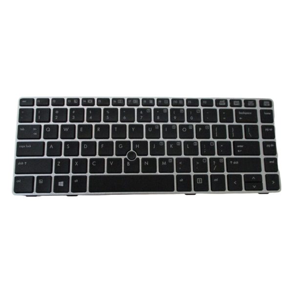 New Keyboard w  Pointer for HP Elitebook 8460P 8470P Laptops - Silver Frame Cheap