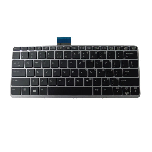 New Backlit Keyboard w  Silver Frame for HP Elitebook Folio 1020 G1 Laptops For Discount