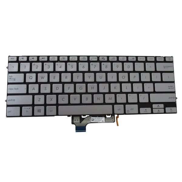 New Silver Backlit Keyboard for Asus VivoBook S14 S431 Laptops Cheap