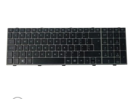 New Keyboard w  Silver Frame for HP ProBook 4540S 4545S Laptops - UK Version Online Sale