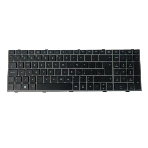 New Keyboard w  Silver Frame for HP ProBook 4540S 4545S Laptops - UK Version Online Sale